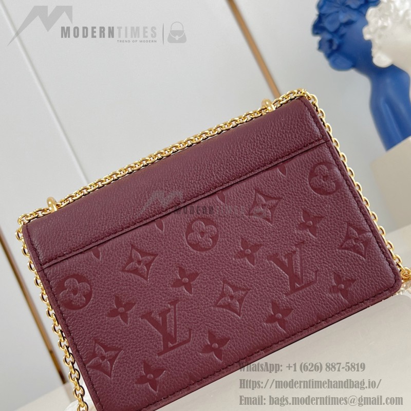 Louis Vuitton Wallet On Chain Rosy replica Monogram Empreinte leather