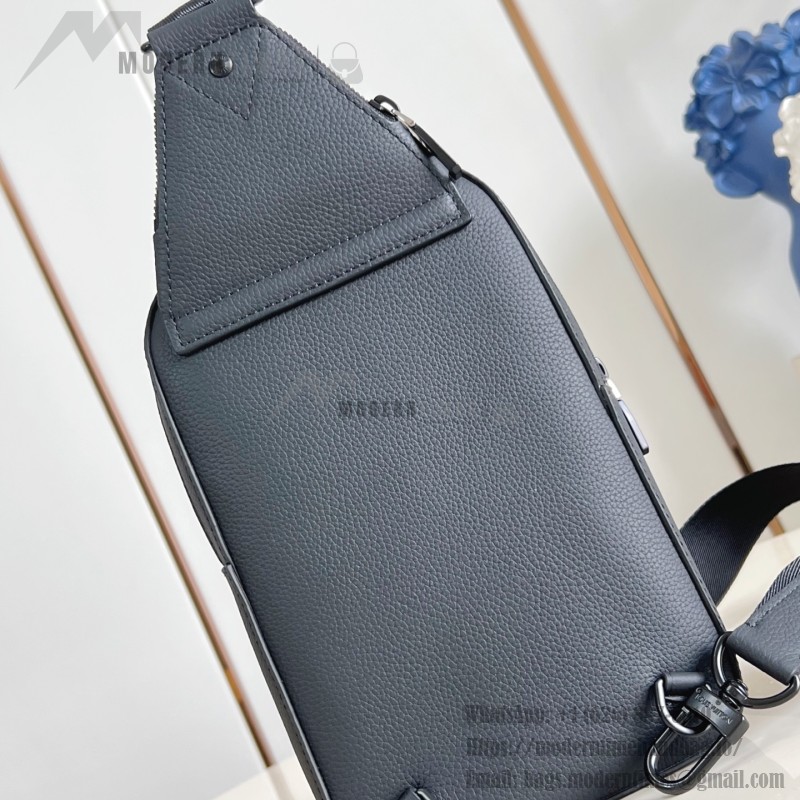 Louis Vuitton Avenue Small Shoulder Bag in Monogram Eclipse Coated Canvas