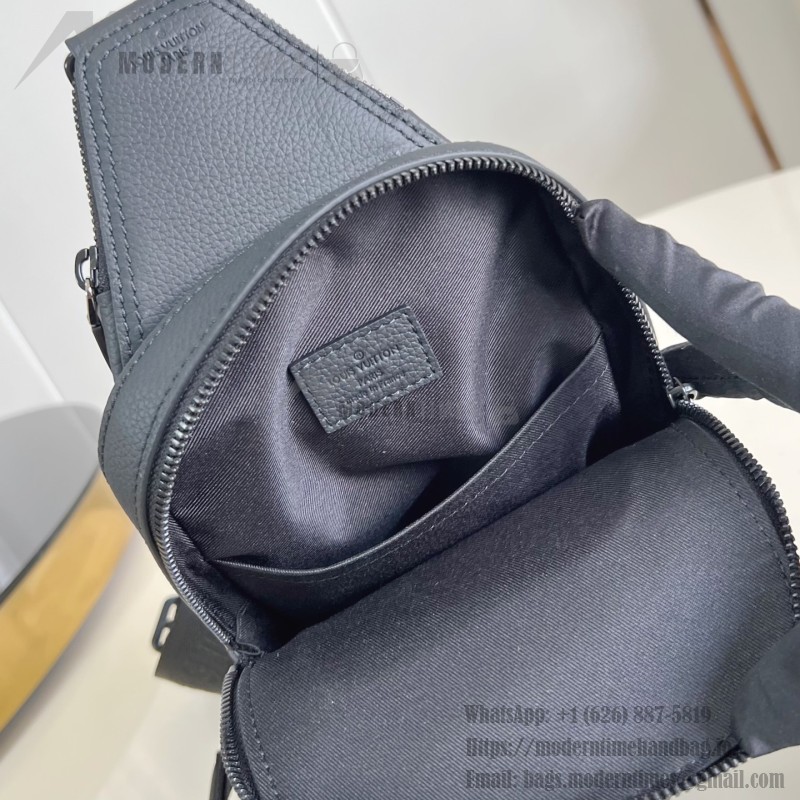 Louis Vuitton Avenue Small Shoulder Bag in Monogram Eclipse Coated Canvas