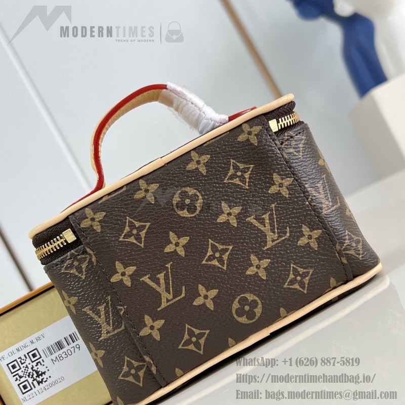 Louis Vuitton M83079 Nice Beauty Pouch – Monogram Canvas with VVN Handles & Vuittonite Lining