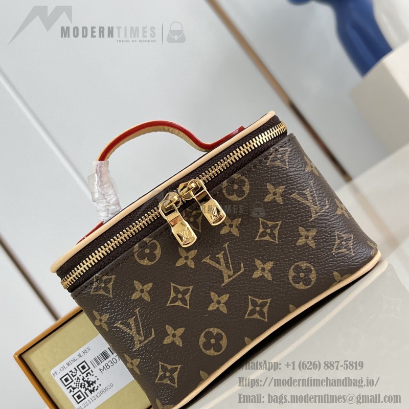 Louis Vuitton M83079 Nice Beauty Pouch – Monogram Canvas with VVN Handles & Vuittonite Lining