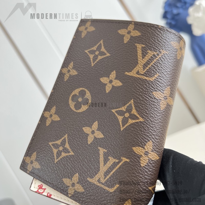 Louis Vuitton M25753 Monogram Passport Holder LV Travels With Grace Coddington Illustration
