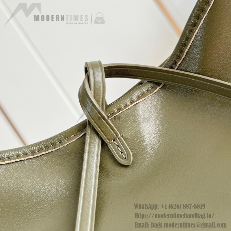 Louis Vuitton CarryAll Vibe MM Handbag in Monogram Empreinte Leather with Detachable LV Tag