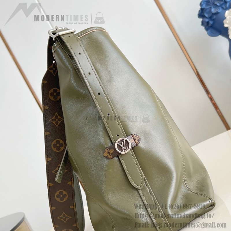 Louis Vuitton CarryAll Vibe MM Handbag in Monogram Empreinte Leather with Detachable LV Tag