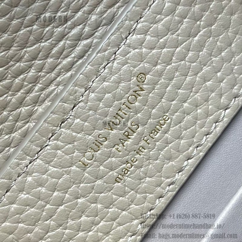 Louis Vuitton Capucines Mini Handbag with rhinestone LV letters and Flower Crown handle