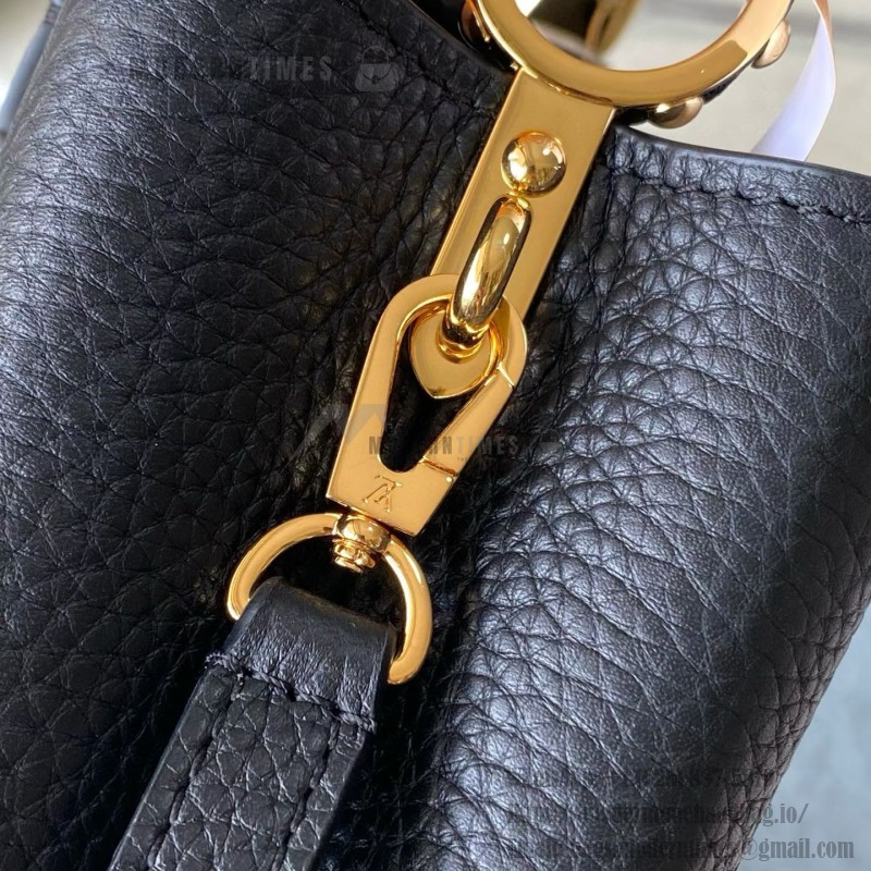 Louis Vuitton Capucines Mini Handbag with rhinestone LV letters and Flower Crown handle