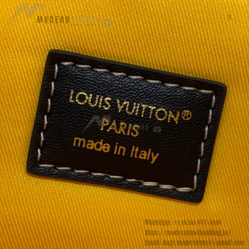 Louis Vuitton Satchel Messenger Bag M15187 in Teal Green Monogram Heritage canvas with aged metal buckles