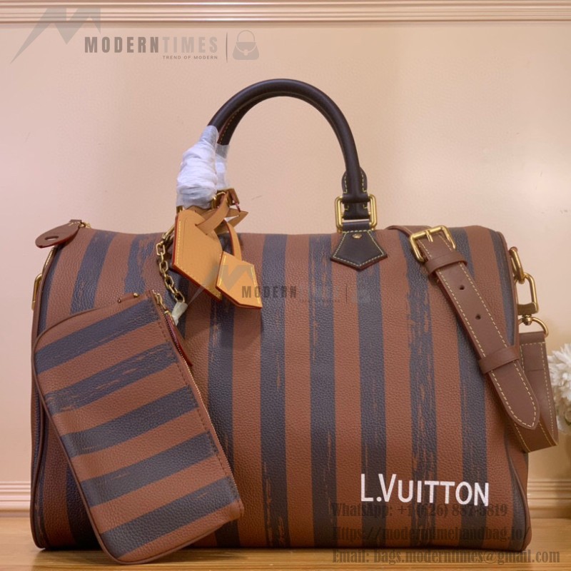 Louis Vuitton Speedy P9 Bandoulière 40 M24417 - Stripes Monogram Leather Handbag