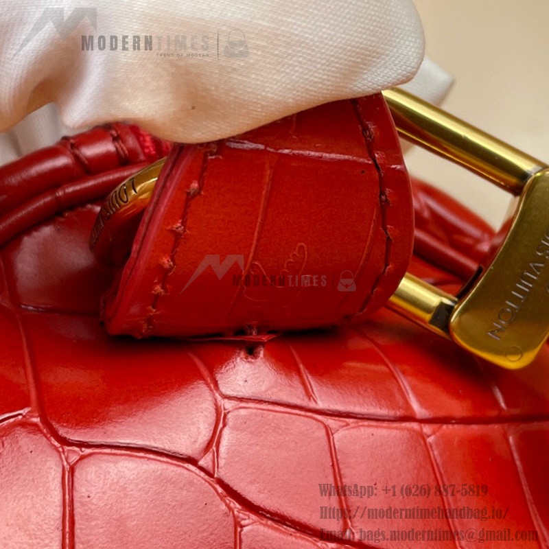 Louis Vuitton Speedy P9 Bandoulière 25 M24425 - Brown Crocodile-Embossed Leather Handbag with Monogram