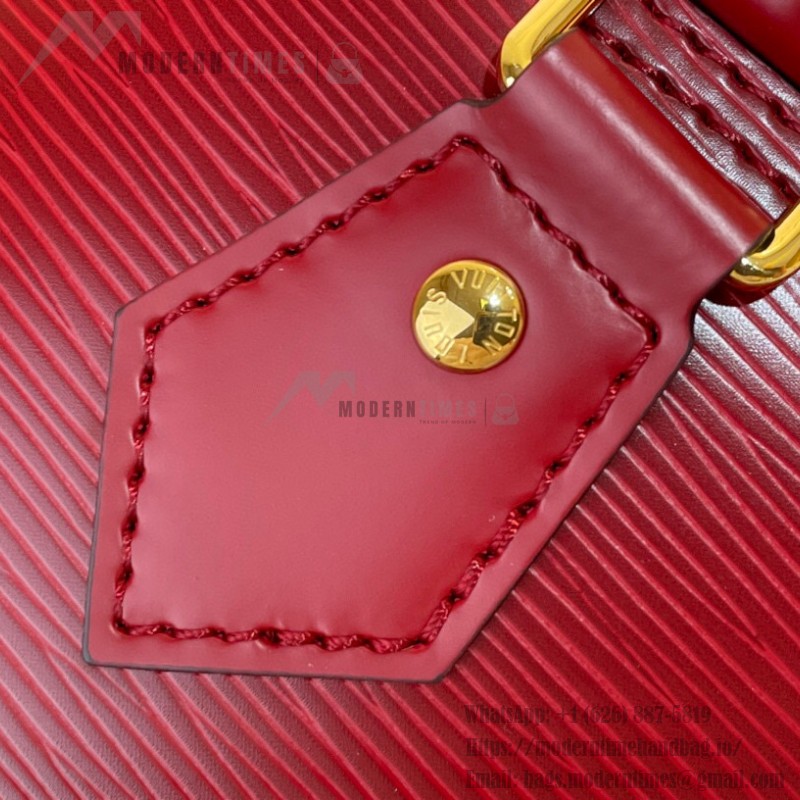 Louis Vuitton Sac Alma BB M25562 - Burgundy Monogram Epi Leather with Water Ripple Texture