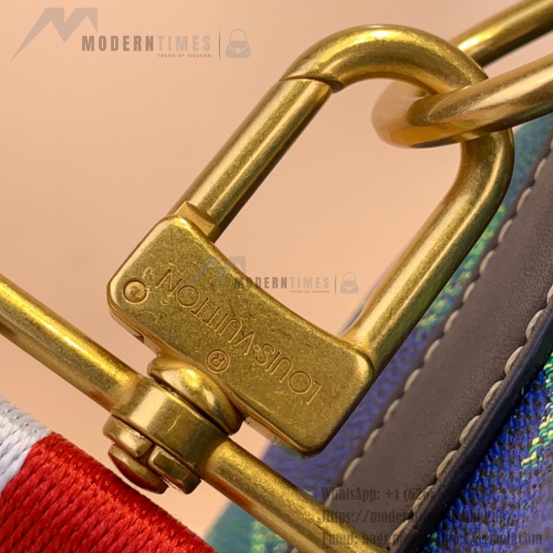 Louis Vuitton Keepall Bandoulière 25 M25786 - Blue-Green Floral Monogram Surfin’ Canvas