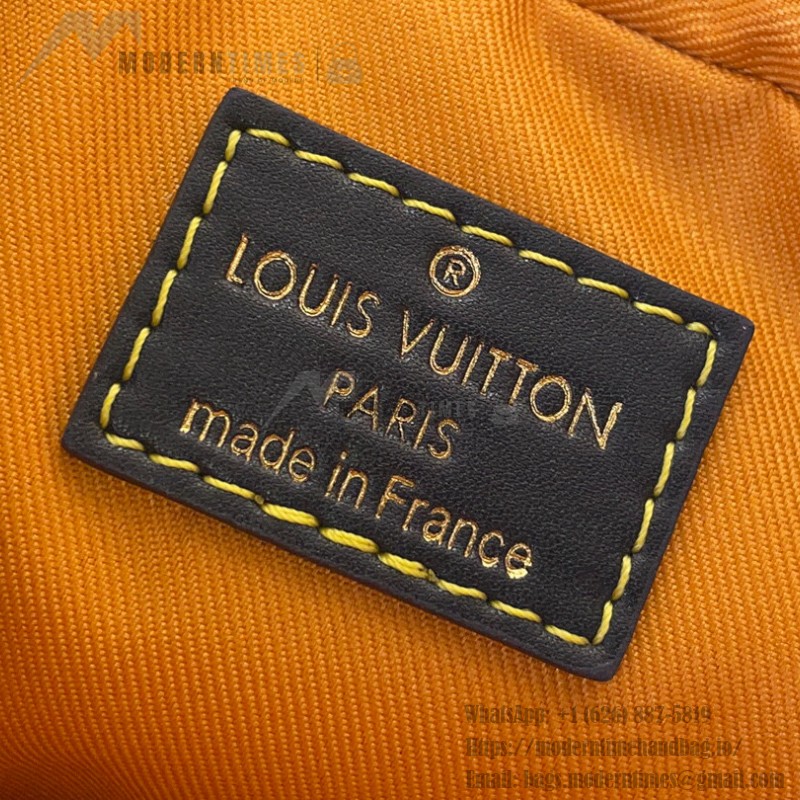 Louis Vuitton Trio Messenger Bag M26026 - Blue-Green Monogram Heritage Canvas with Striped Shoulder Strap