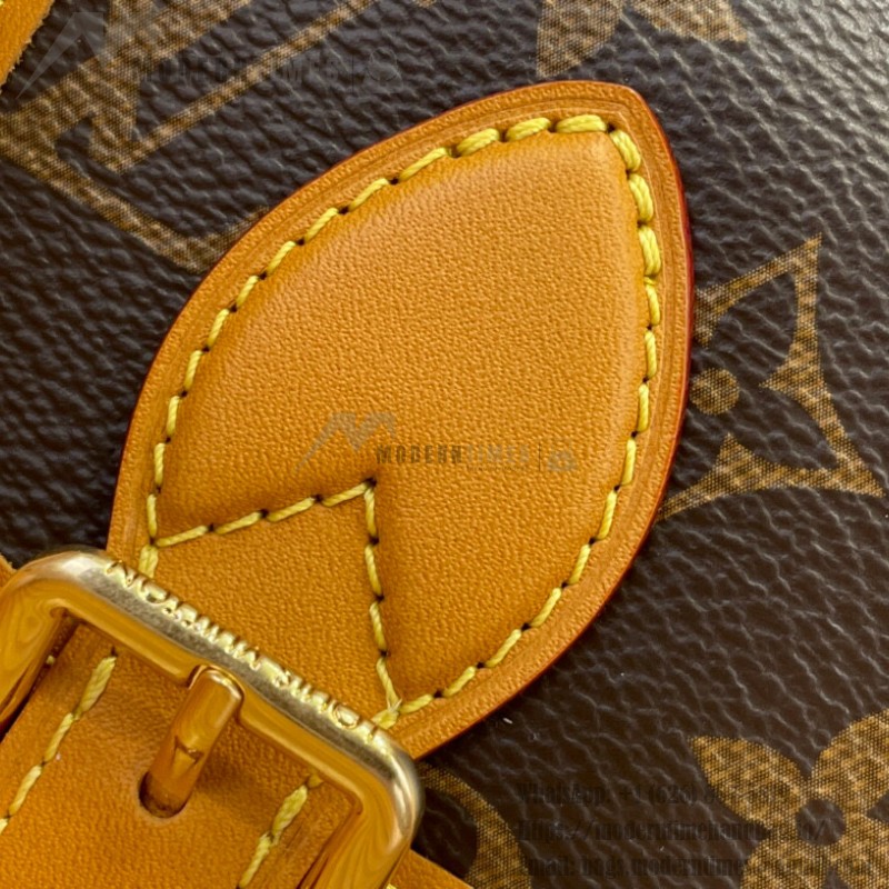 Louis Vuitton Satchel Mini Bag M26805 - Monogram Canvas with Aged Leather and Metallic Hardware