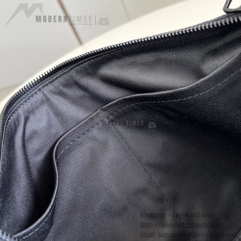Louis Vuitton Keepall 35 Monogram Shadow Leather Travel Bag with Matte Metal Hardware