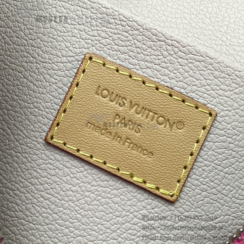 Louis Vuitton Nine BB Mini Makeup Bag in Fuchsia with Hidden Zipper Pocket
