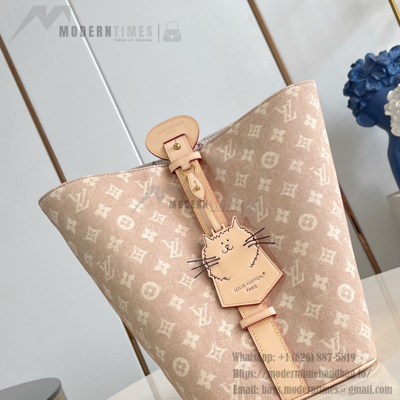 Louis Vuitton M25727 All In Large Tote with Meowgram Canvas and Cat-Shaped Key Pouch