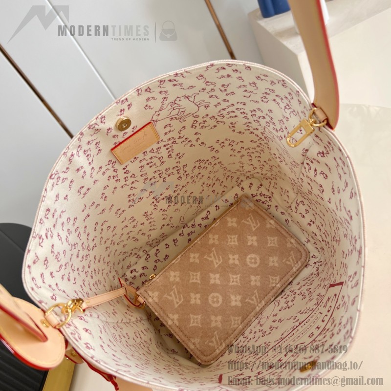 Louis Vuitton M25727 All In Large Tote with Meowgram Canvas and Cat-Shaped Key Pouch