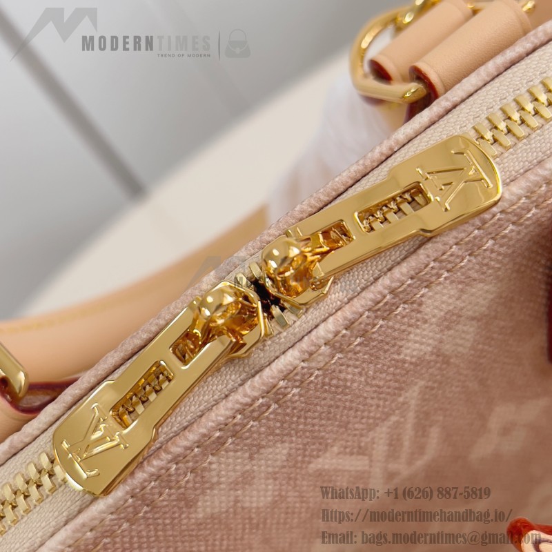 Louis Vuitton M25728 Alma BB Handbag with Meowgram Canvas and Leather Trims