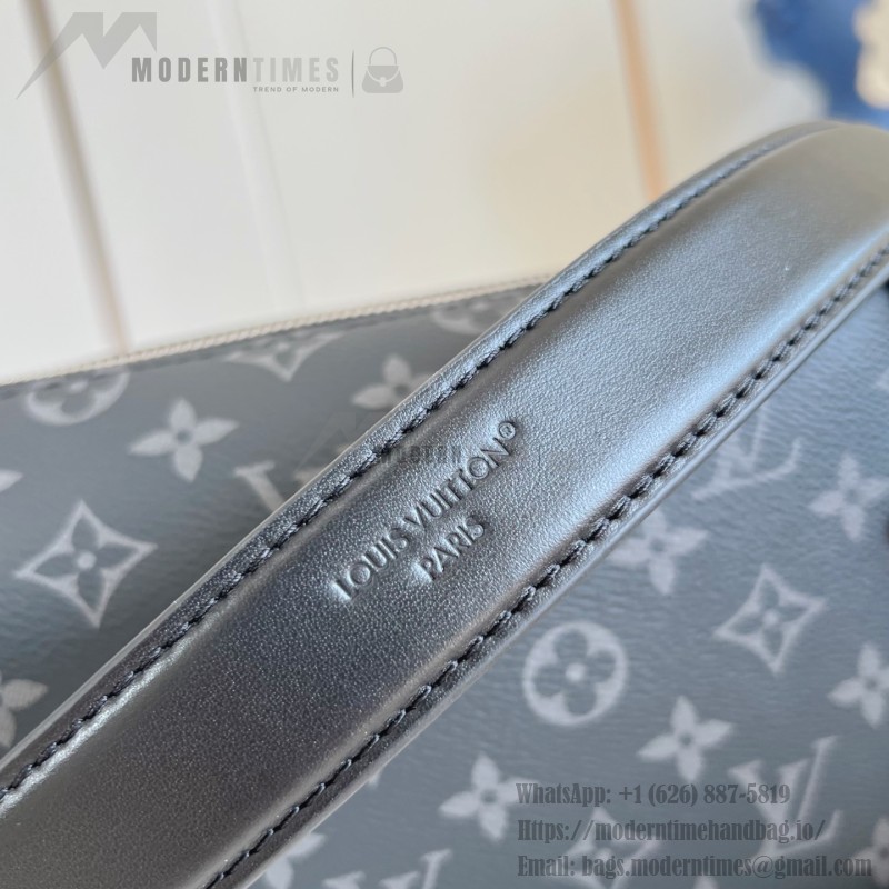 Louis Vuitton M26226 Side Trunk East West Handbag with Monogram Eclipse Canvas and Chain Strap