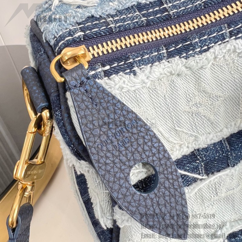 Louis Vuitton Speedy 40 Bandoulière Bag with Monogram Denim