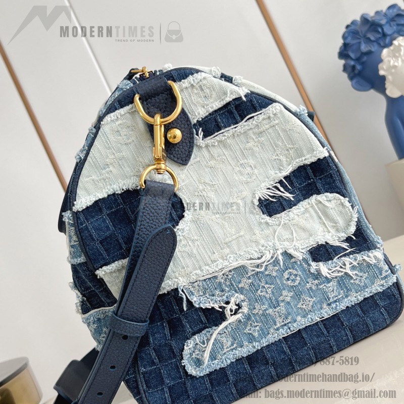 Louis Vuitton Speedy 40 Bandoulière Bag with Monogram Denim