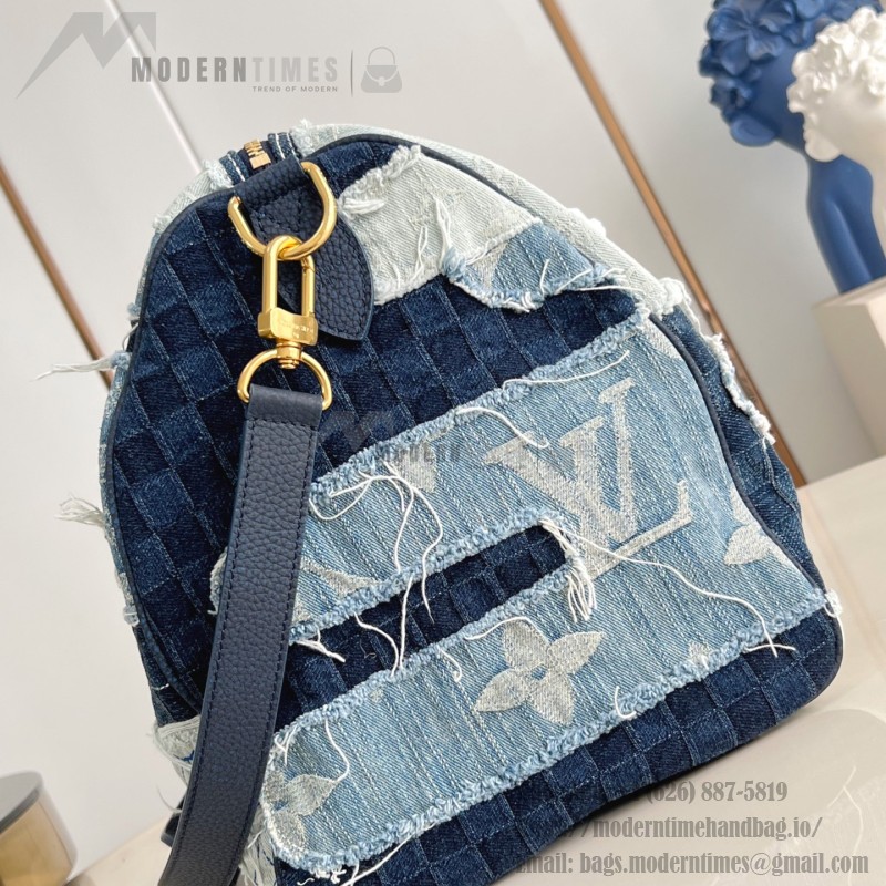 Louis Vuitton Speedy 40 Bandoulière Bag with Monogram Denim