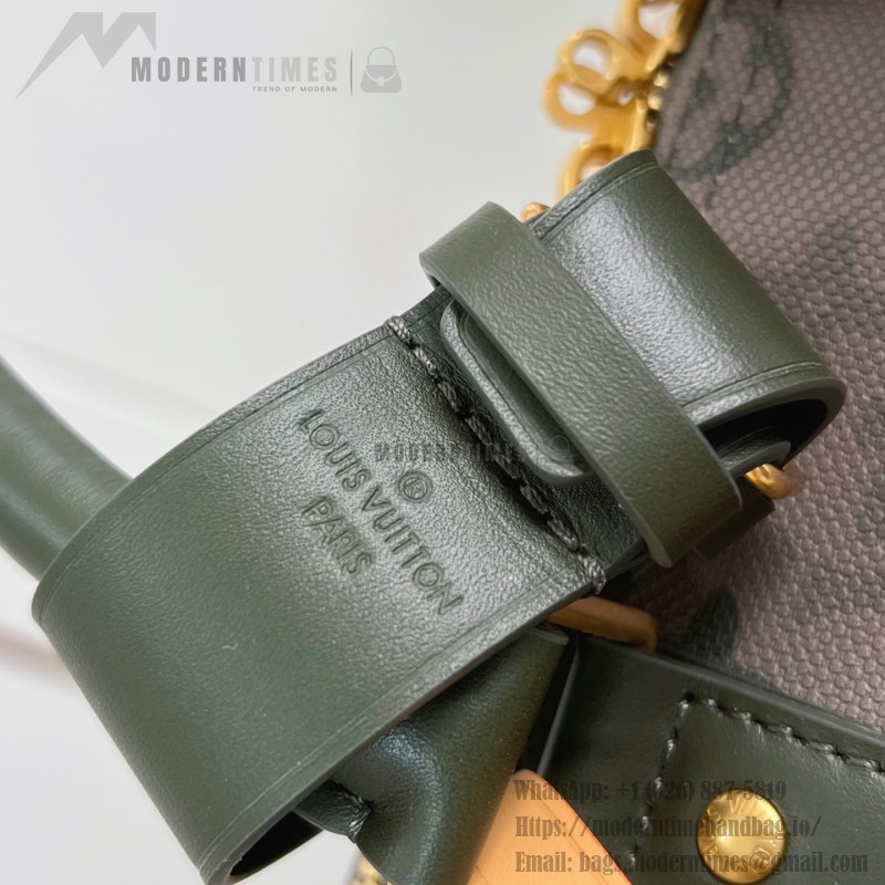 Louis Vuitton Keepall Bandoulière 50 Travel Bag with camouflage Monogram Surplus and distressed metal hardware