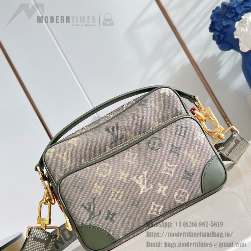 Louis Vuitton Nil Crossbody Bag with Monogram Heritage canvas and leather handle