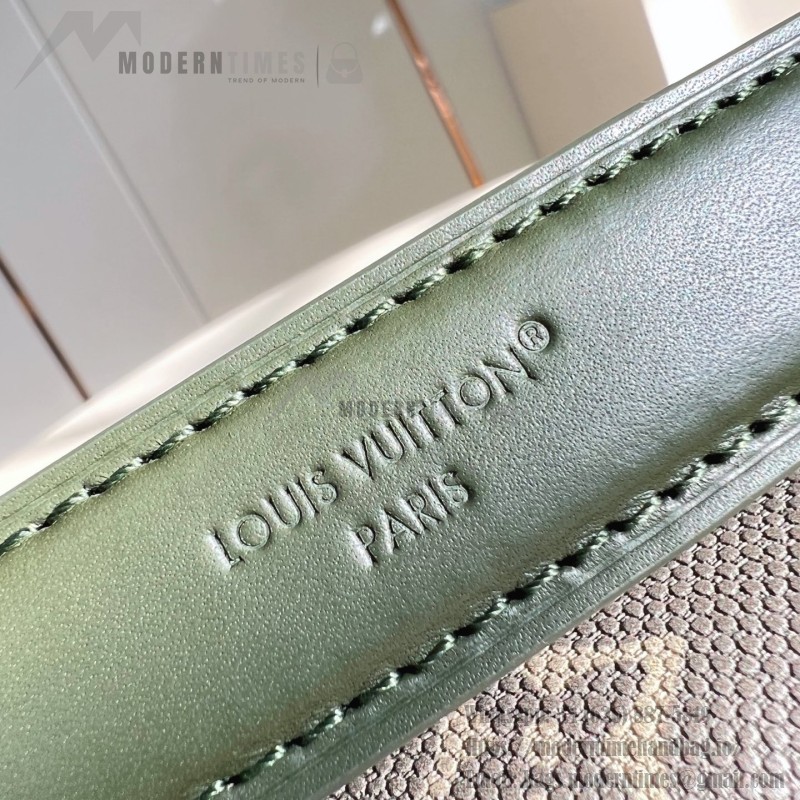 Louis Vuitton Nil Crossbody Bag with Monogram Heritage canvas and leather handle