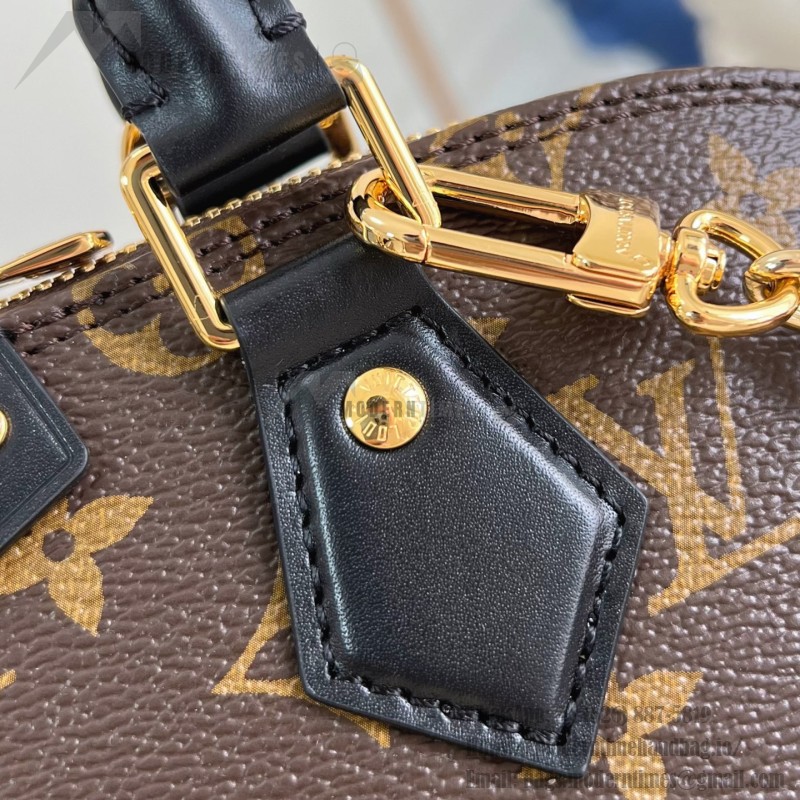 Louis Vuitton Trunk Alma Mini Handbag with Monogram Canvas and cowhide leather trims