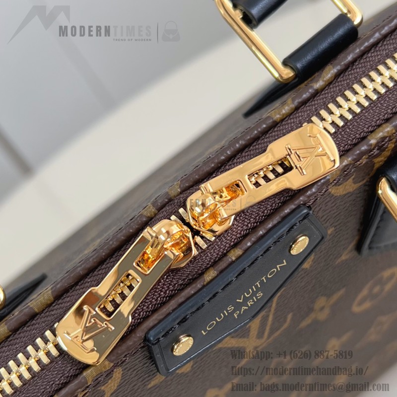 Louis Vuitton Trunk Alma Mini Handbag with Monogram Canvas and cowhide leather trims