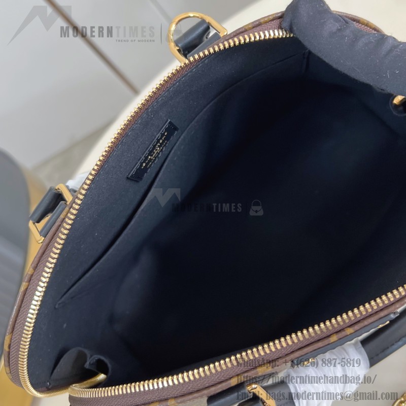 Louis Vuitton Trunk Alma Mini Handbag with Monogram Canvas and cowhide leather trims