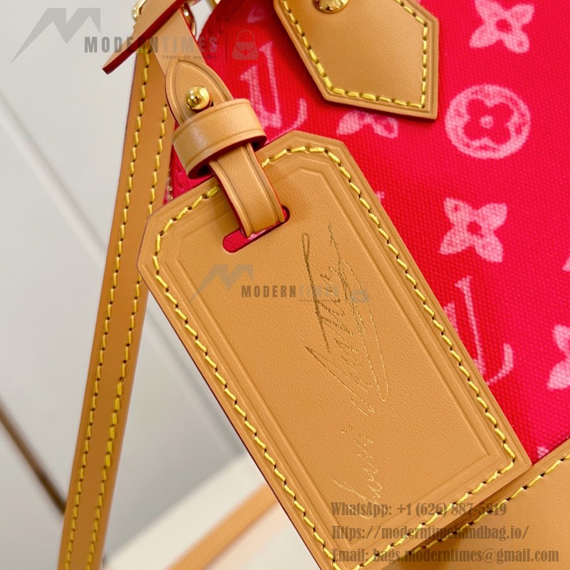 Louis Vuitton Alma BB Handbag with Damier Ebene canvas and leather key pouch