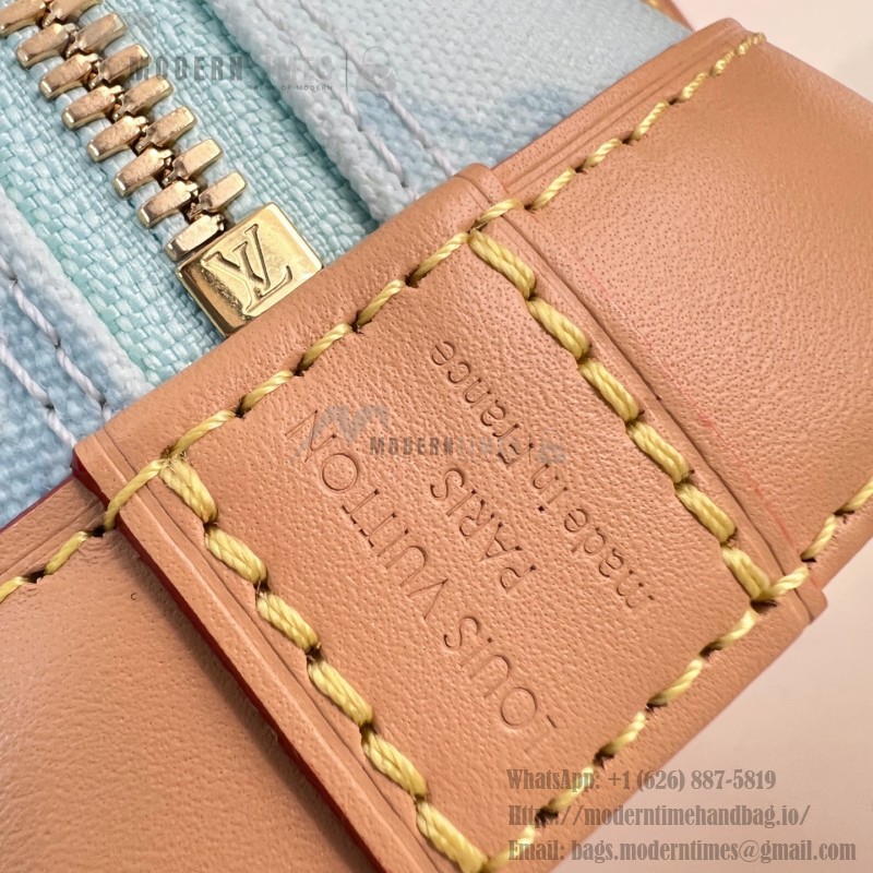 Louis Vuitton Alma BB Handbag with Damier Ebene canvas and leather key pouch
