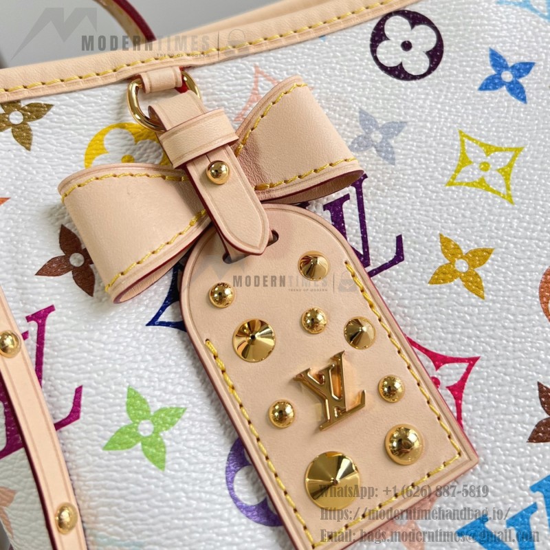 Louis Vuitton LV x TM Carryall East West Handbag with vibrant hues and cowhide leather accents