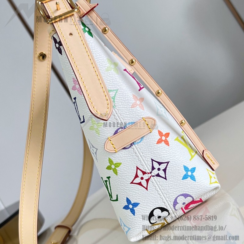 Louis Vuitton LV x TM Carryall East West Handbag with vibrant hues and cowhide leather accents