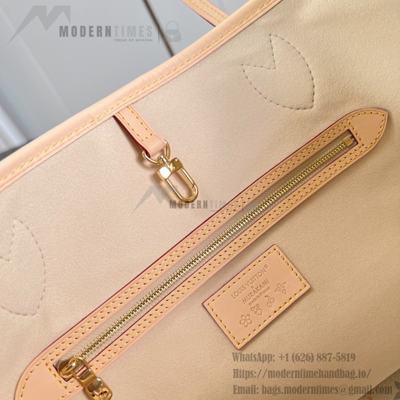 Louis Vuitton Neverfull MM x Takashi Murakami Edition with vibrant hues and cowhide leather accents