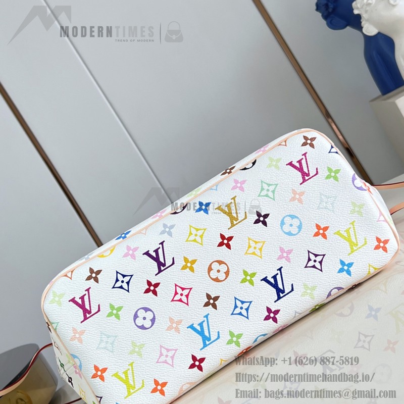 Louis Vuitton Neverfull MM x Takashi Murakami Edition with vibrant hues and cowhide leather accents