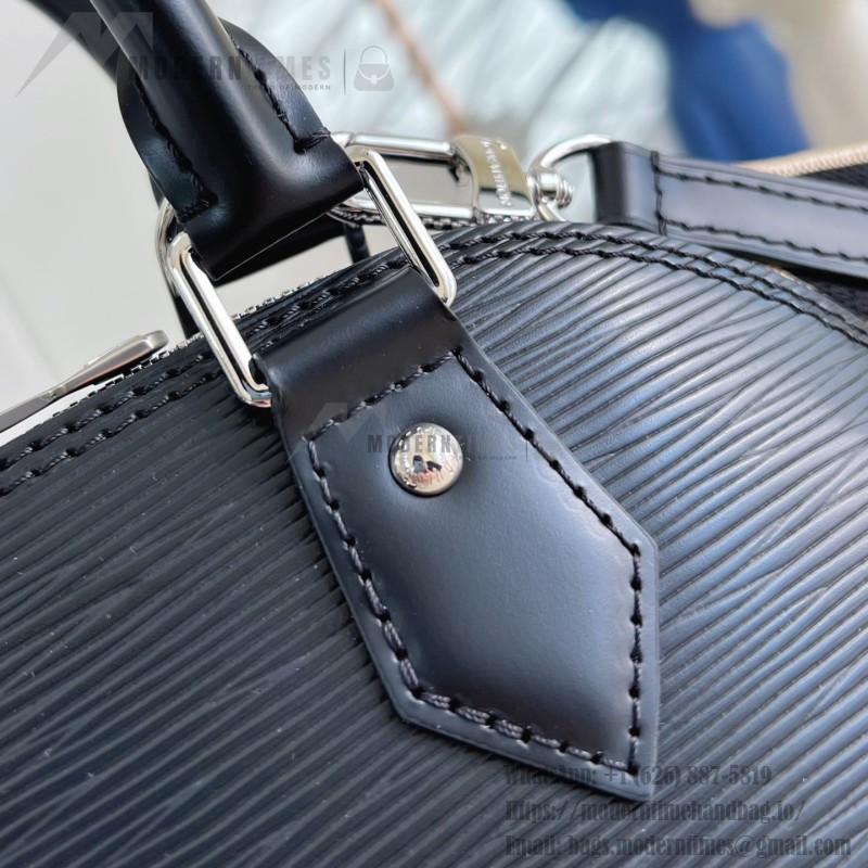 Louis Vuitton Alma BB Handbag in Epi leather with signature embroidery and jacquard shoulder strap
