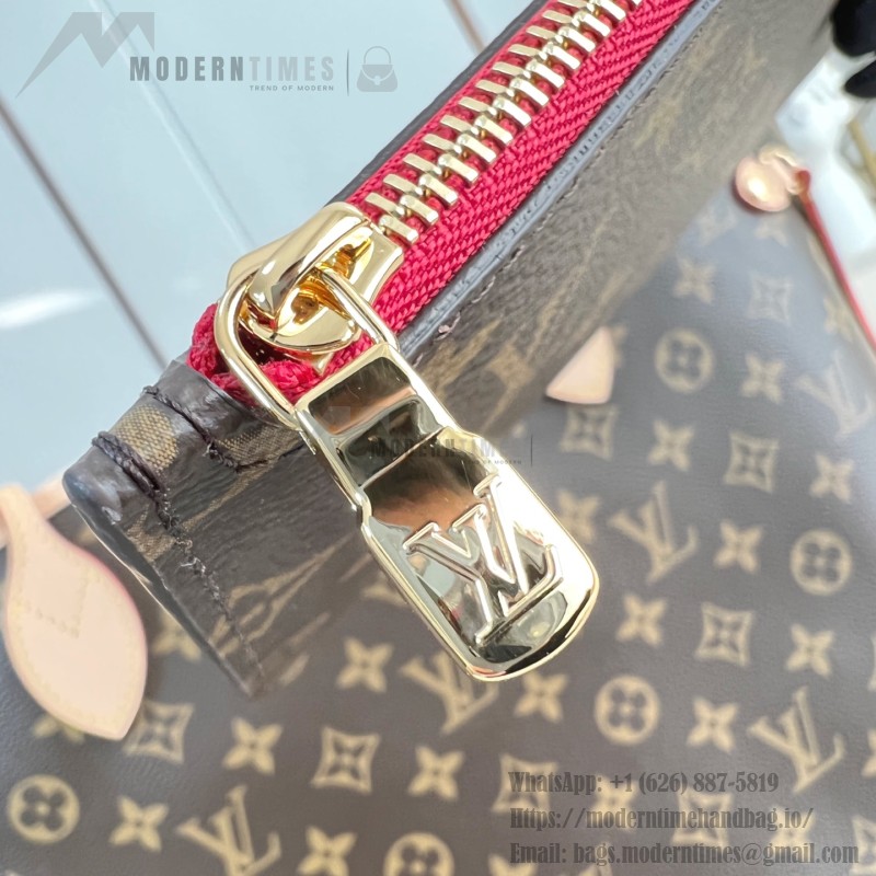 Louis Vuitton Neverfull GM in Damier Ebene with cowhide leather trims and adjustable side straps