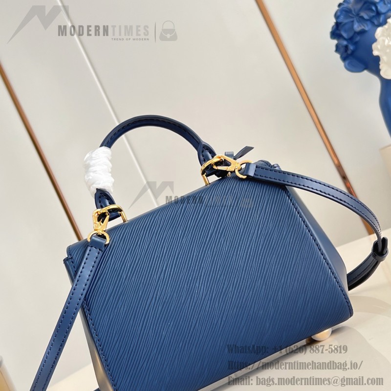 Louis Vuitton Cluny Mini Handbag in Epi Leather with Resin LV Logo