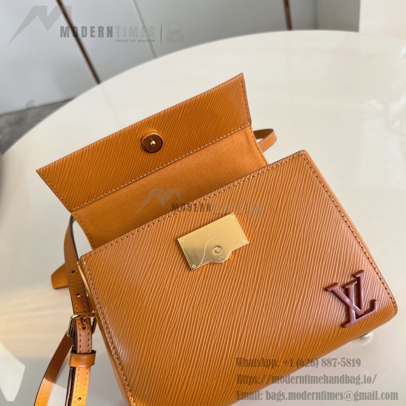Louis Vuitton Cluny Mini Handbag in Epi Leather with Resin LV Logo