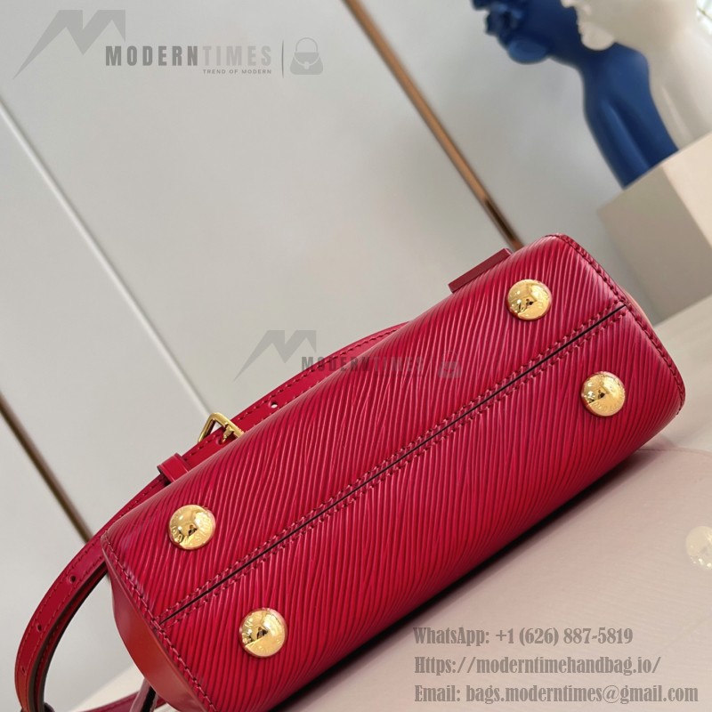 Louis Vuitton Cluny Mini Handbag in Epi Leather with Resin LV Logo