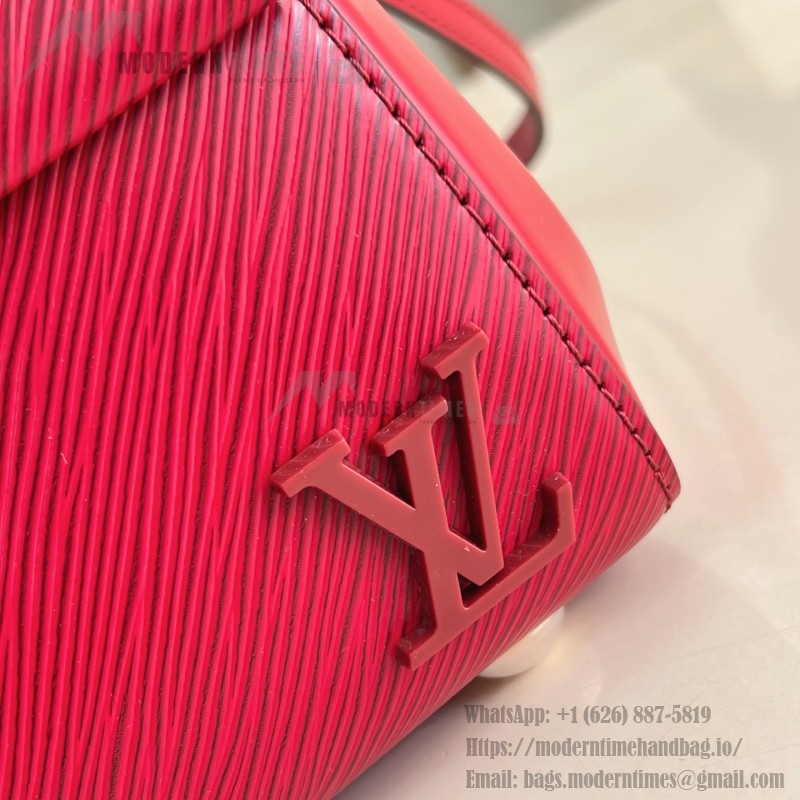 Louis Vuitton Cluny Mini Handbag in Epi Leather with Resin LV Logo