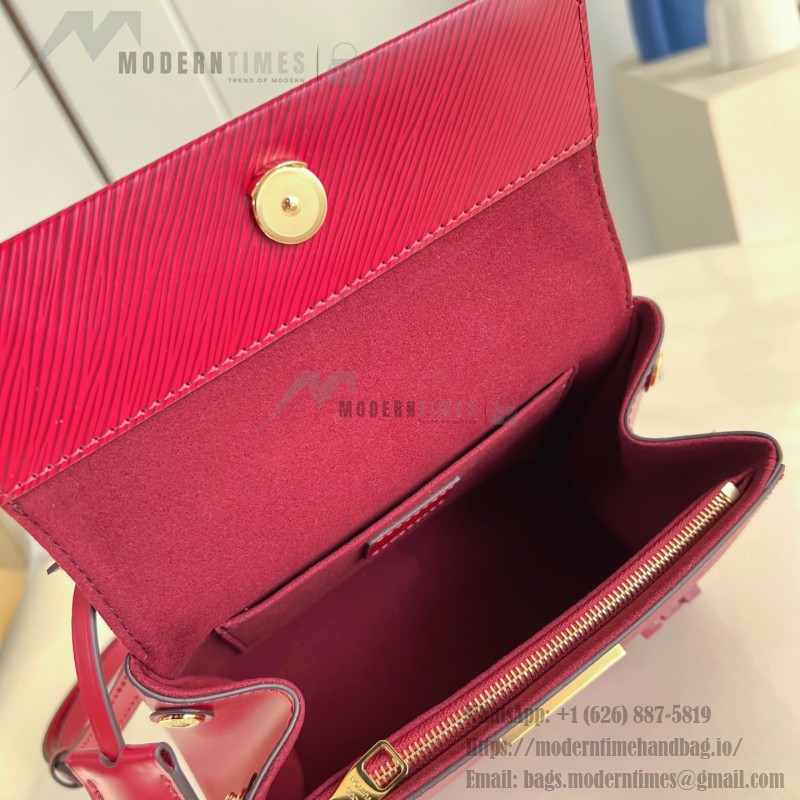Louis Vuitton Cluny Mini Handbag in Epi Leather with Resin LV Logo