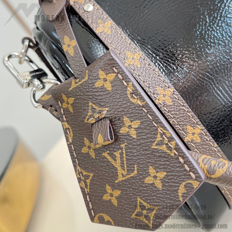 Louis Vuitton Express Mini Handbag in Black with Monogram Saga and Key Pouch