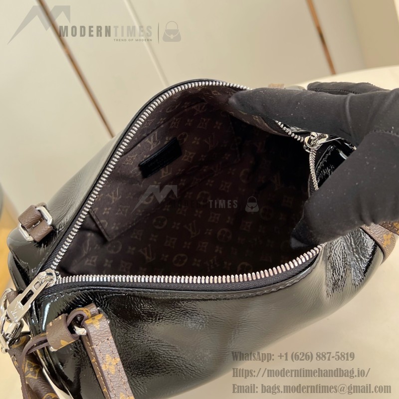 Louis Vuitton Express Mini Handbag in Black with Monogram Saga and Key Pouch
