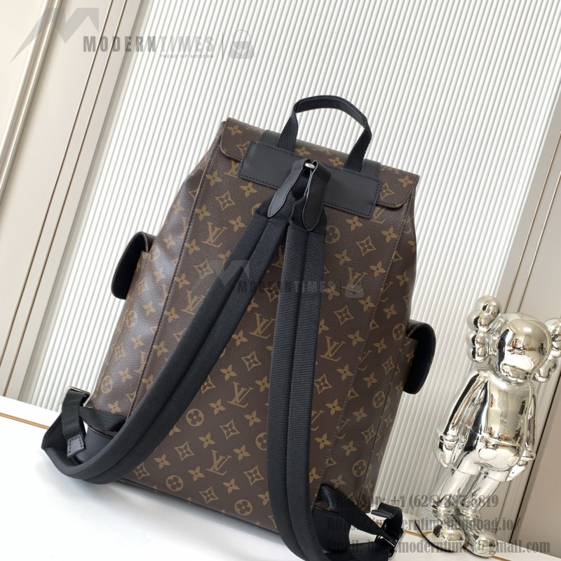 Louis Vuitton Christopher Small Backpack in Monogram Canvas with Rugged Design