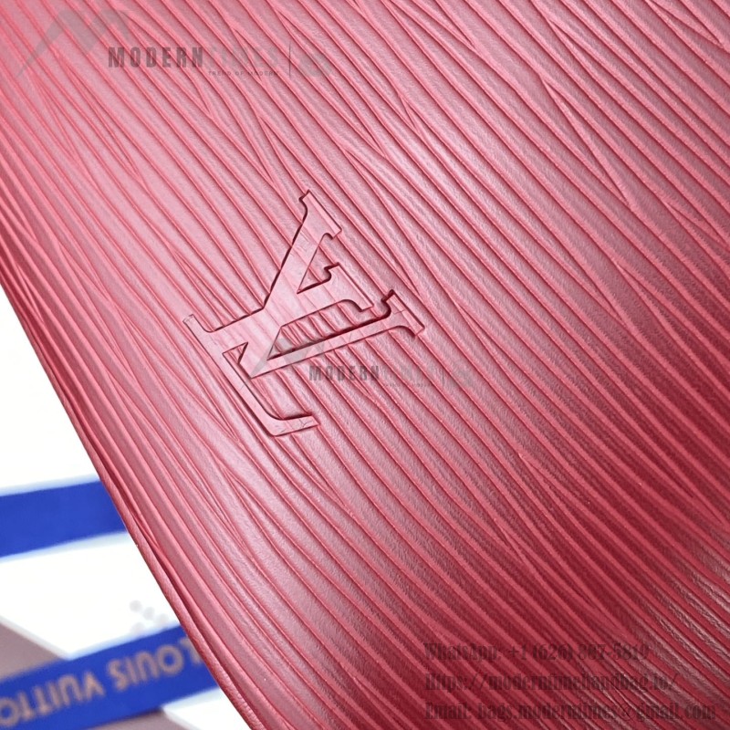 Louis Vuitton Nice Nano Cosmetic Bag in Epi Leather with Double Zip and Washable Fabric Lining