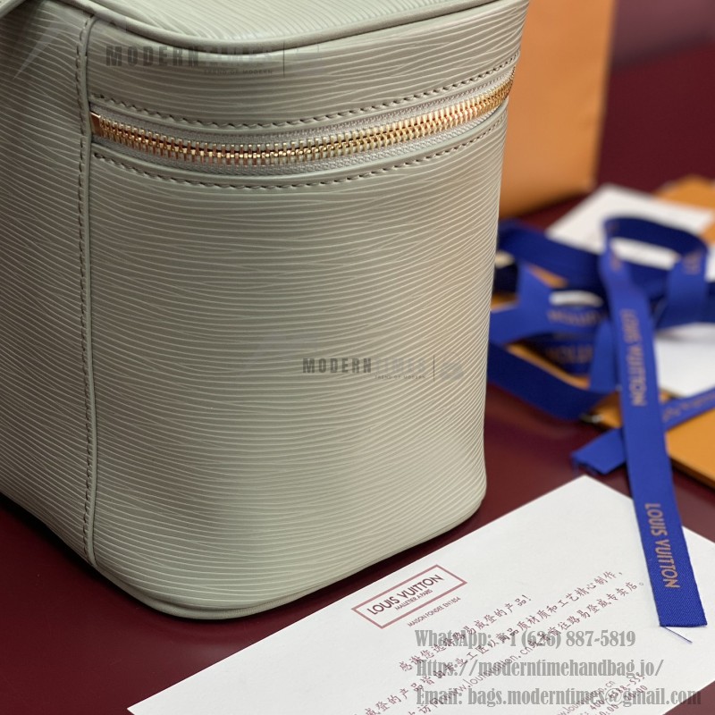 Louis Vuitton Nice Nano Cosmetic Bag in Epi Leather with Double Zip and Washable Fabric Lining